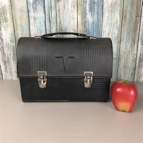 metal lunch box with compartments uk|vintage metal lunch boxes.